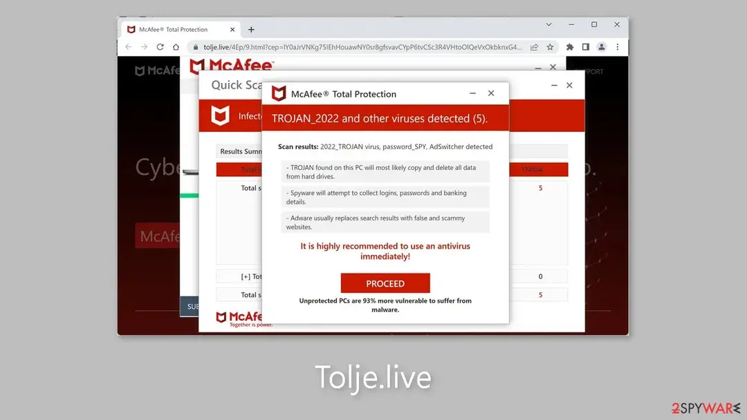 Screenshot of Tolje.live: tolje live