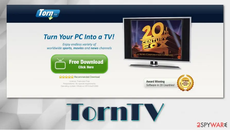 TornTV: browser hijacker pup