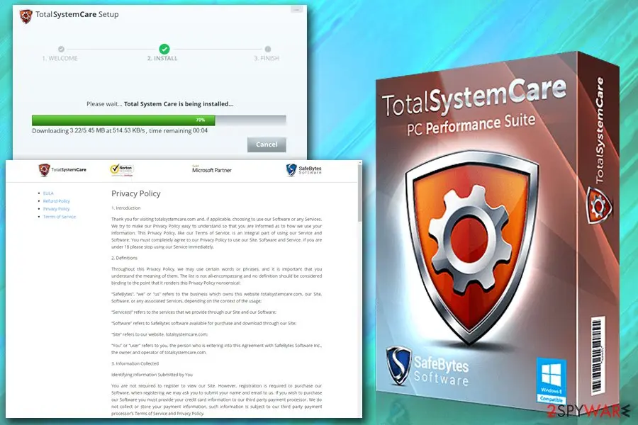 Total System Care: scareware adware