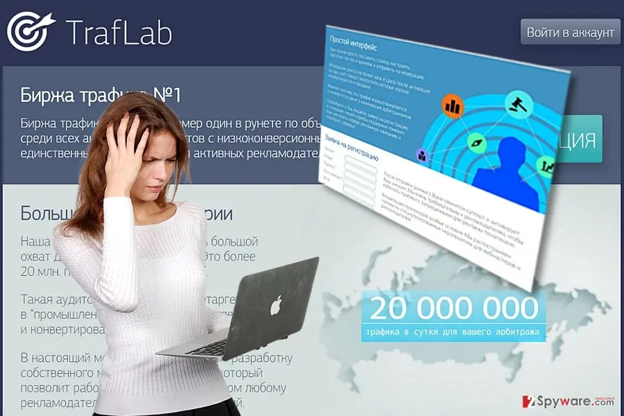 Screenshot of Thirafsleb: traf lab