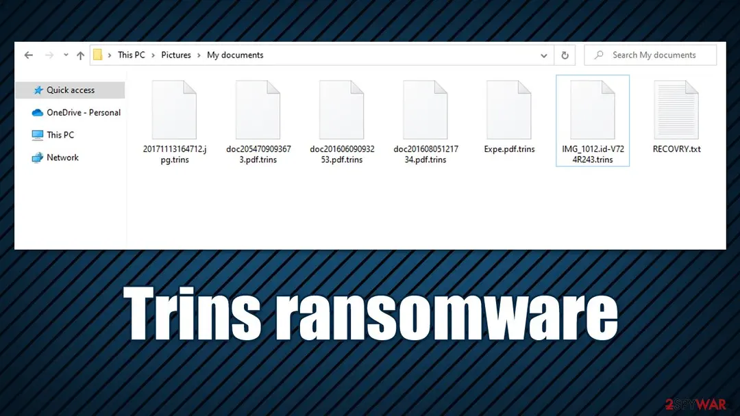 Trins virus: trins ransomware