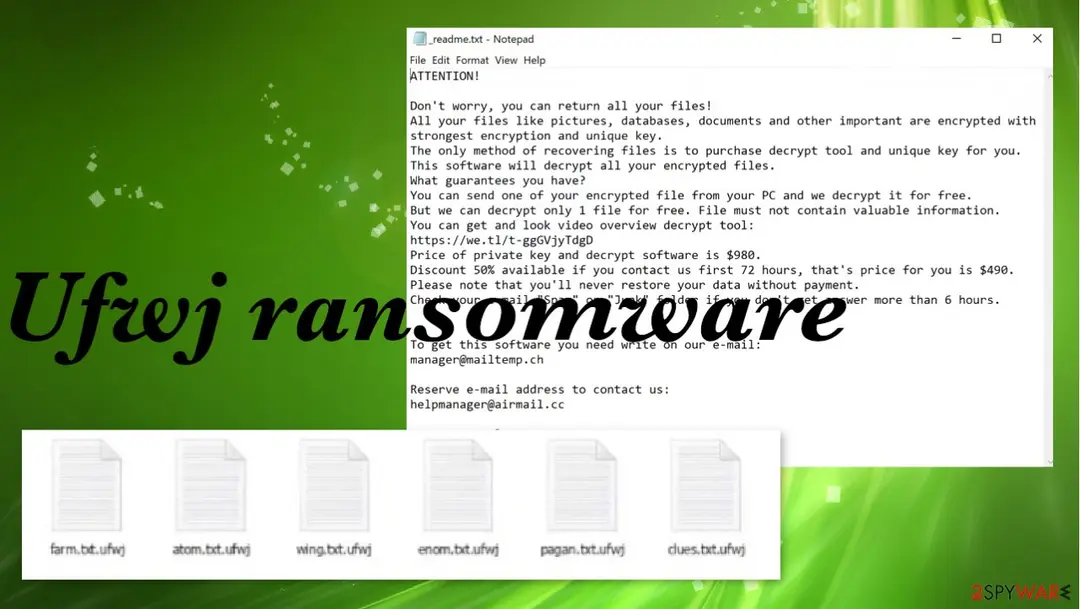 Ufwj ransomware: ufwj crypto virus