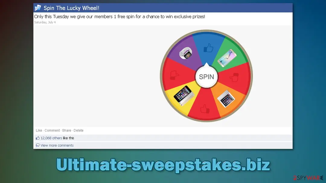Ultimate-sweepstakes.biz: ultimate sweepstakes biz scam