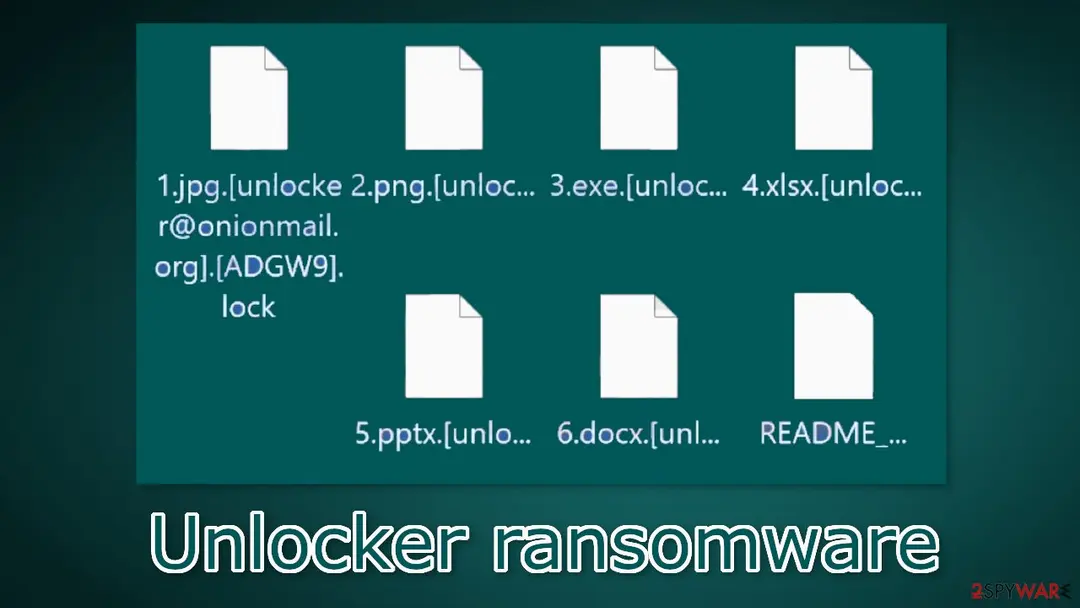 Screenshot of Unlocker: ransomware