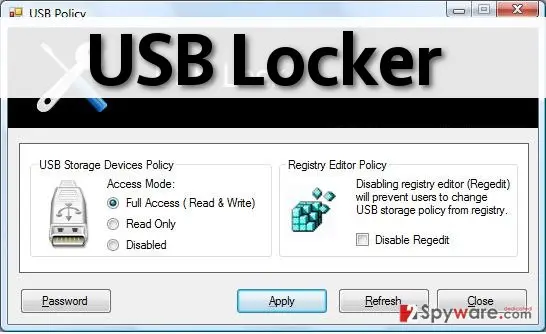 USB Locker ads: usb locker virus
