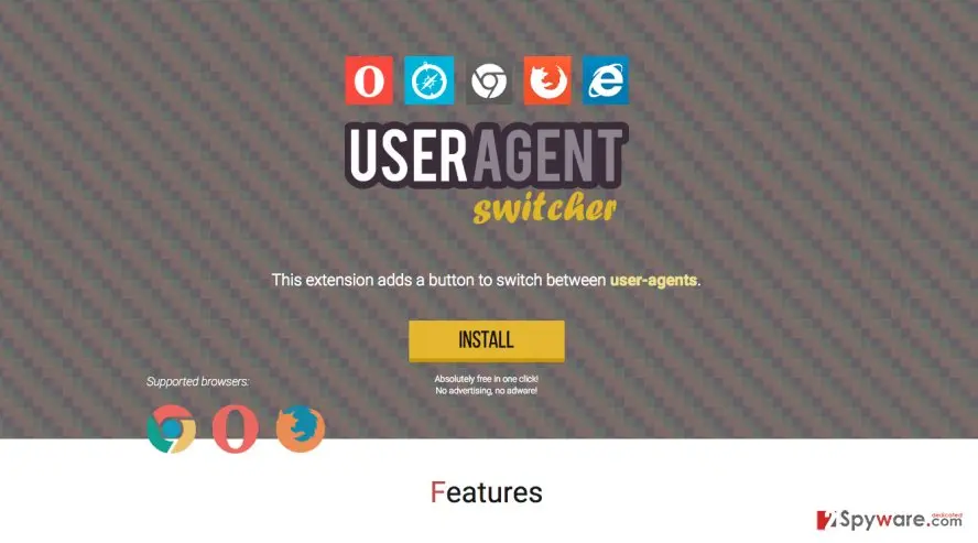 User: agent switcher adware official website