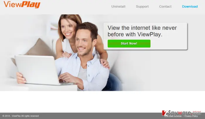 Screenshot of ViewPlay ads: viewplay