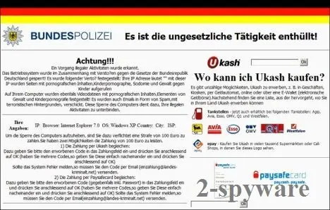 Screenshot of Virus Bundespolizei: 3