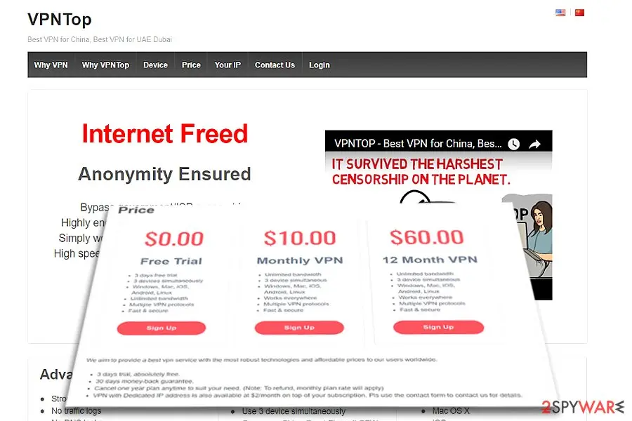 VPNTop virus: vpn top