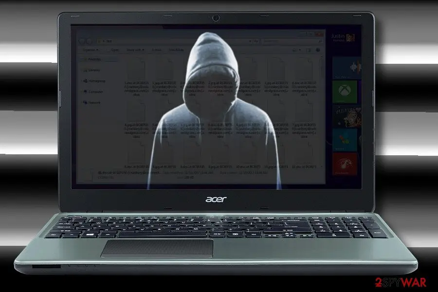 Screenshot of Vurten ransomware: screenshot