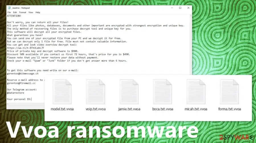 Vvoa ransomware: vvoa file virus 1