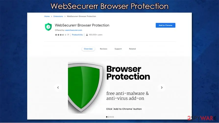 WebSecurerr Browser Protection: browser hijacker