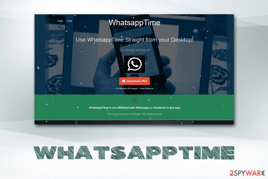 Screenshot of WhatsappTime: program