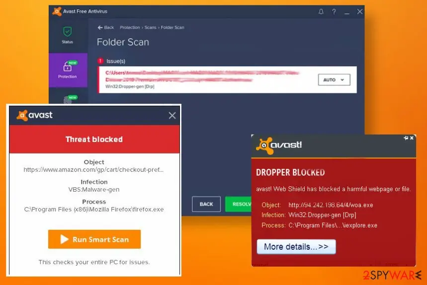 Screenshot of Win32:Dropper-gen: win32dropper gen