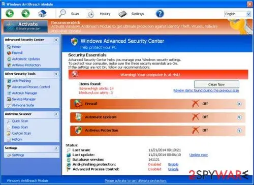 Windows AntiBreach Module: 2