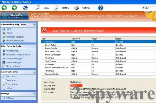 Windows Efficiency Console: 1