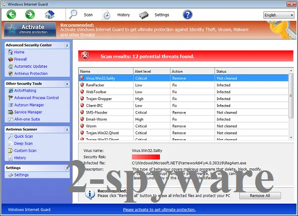 Windows Internet Guard: 1