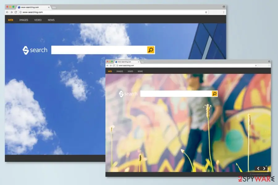 Screenshot of www: searching com
