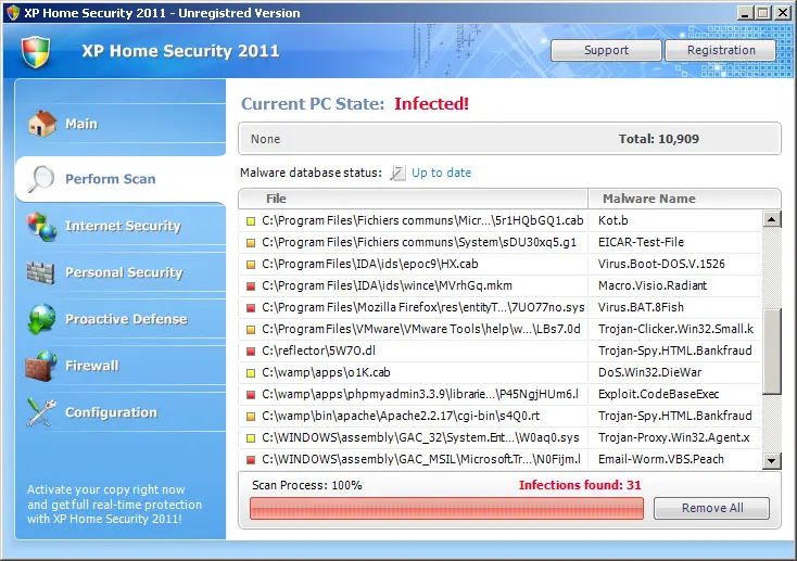 XP Home Security 2011: screenshot