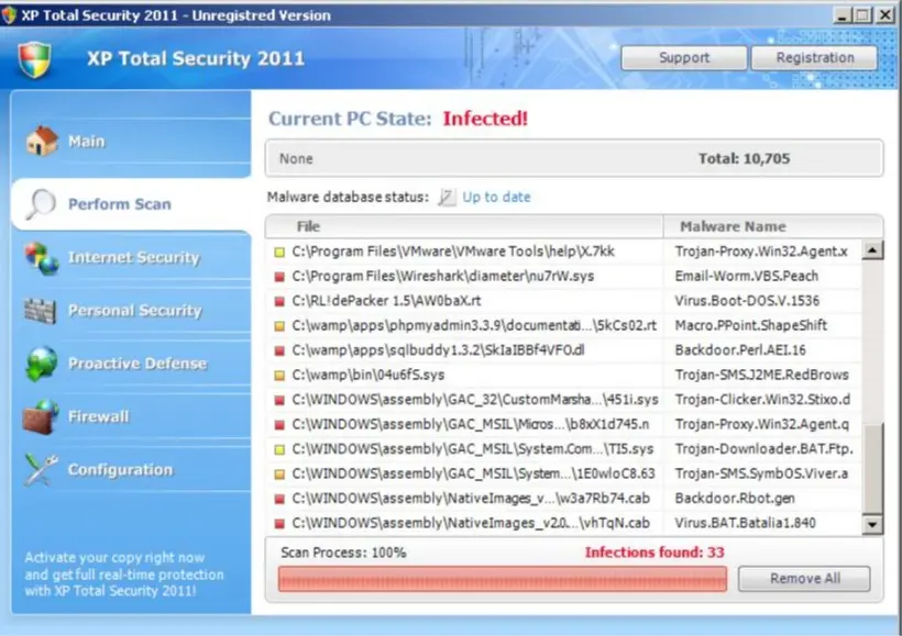 XP Total Security 2011: screenshot