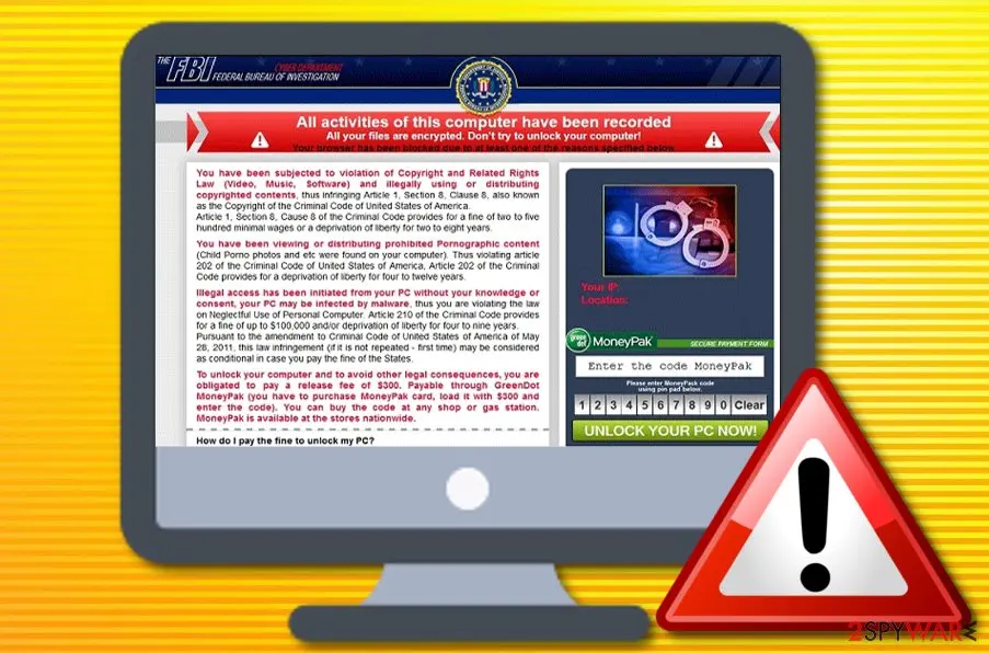 Your browser has been locked: note