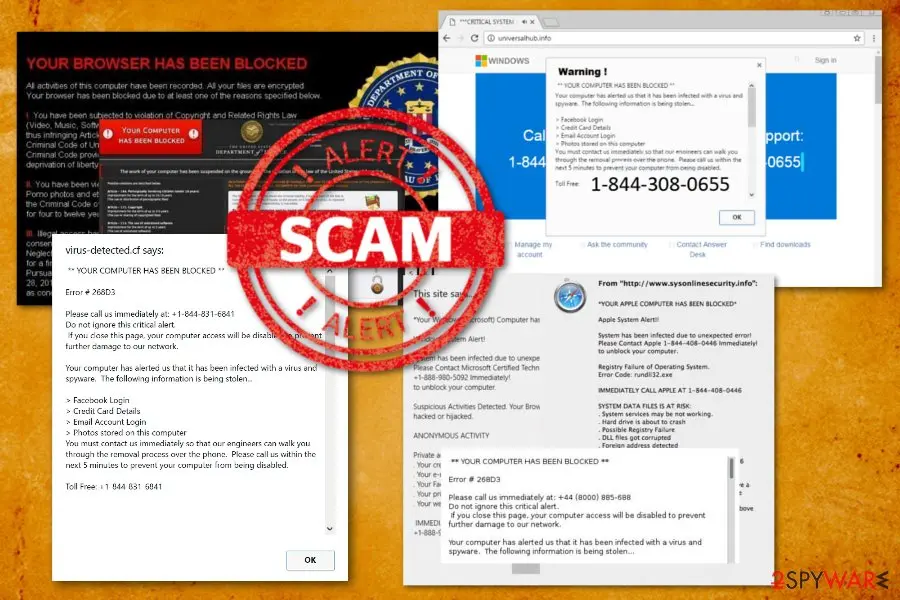 Your Computer Has Been Blocked: scam