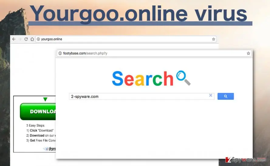 Yourgoo.online virus: yourgoo online virus illuatration