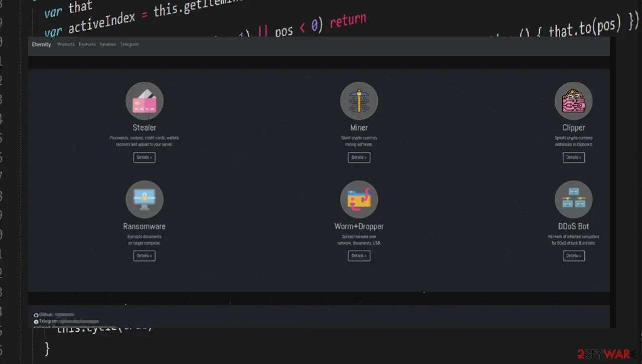Eternity Project on Telegram: 2026 Status of the Malware Shop