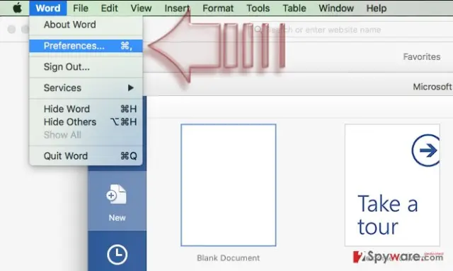 Disable Macros on Mac OS X. Step 1