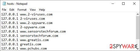 Hosts file Hosts file