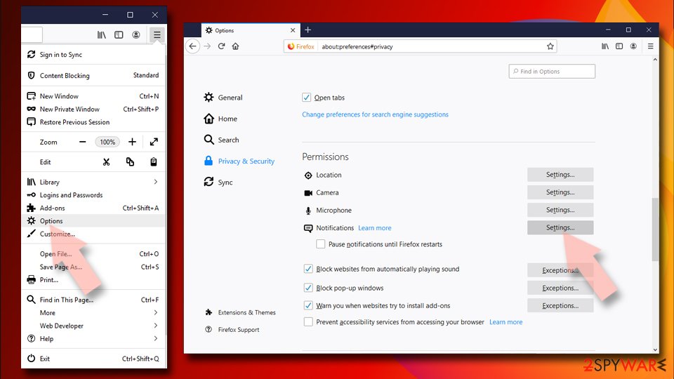 Stop notifications on Mozilla Firefox 1 Stop notifications on Mozilla Firefox 1
