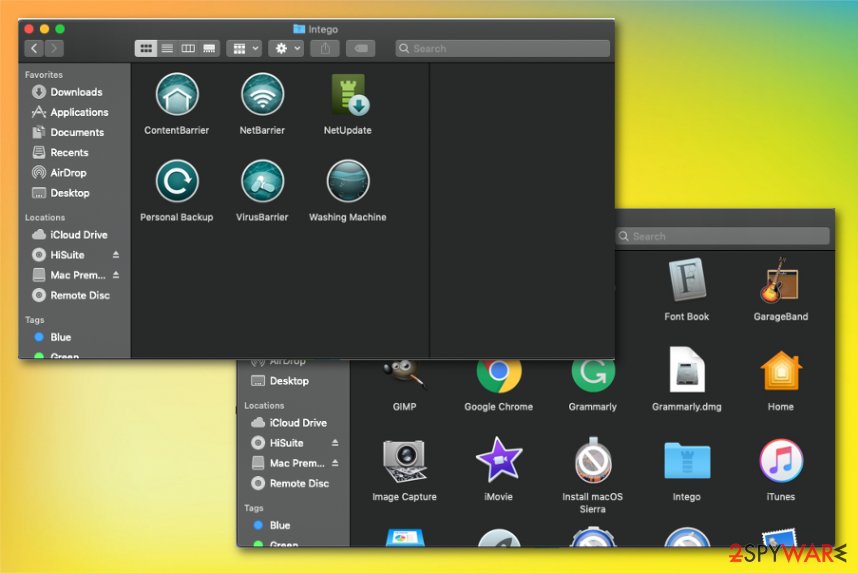 Application folder Application folder