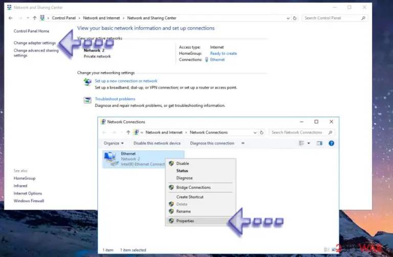 Open Network Connections