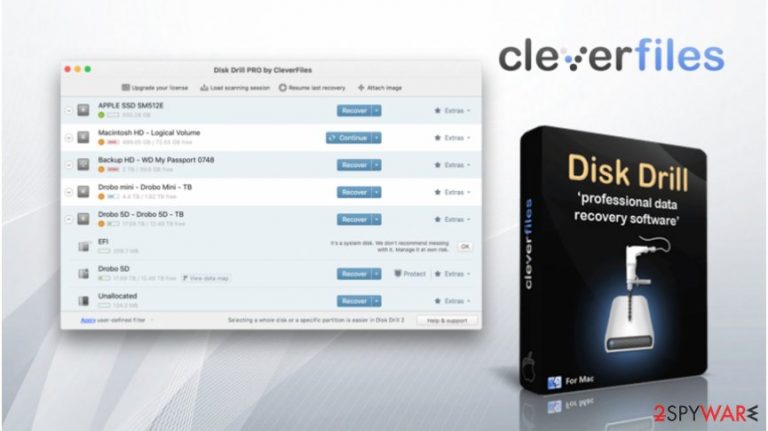 Disk Drill program helps to retrieve files