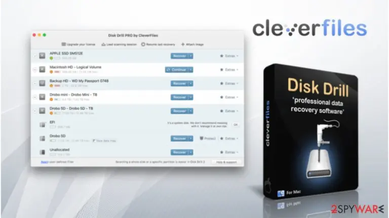 Disk Drill program helps to retrieve files