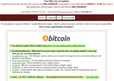 an example of Cryptolocker warning