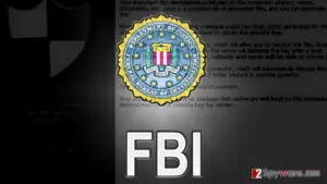 FBI announcement about ransomware