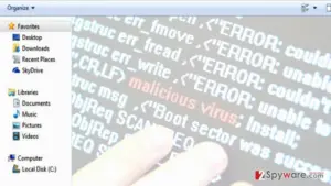 An image of fileless malware