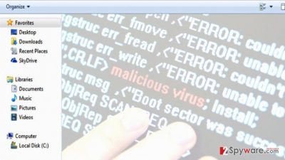 An image of fileless malware