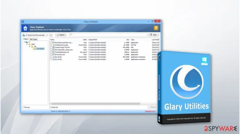 Glary Undelete tool 