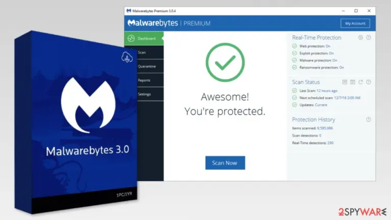The image of Malwarebytes 3.0