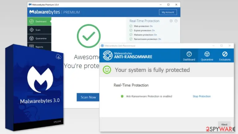 Screenshot of Malwarebytes Premium