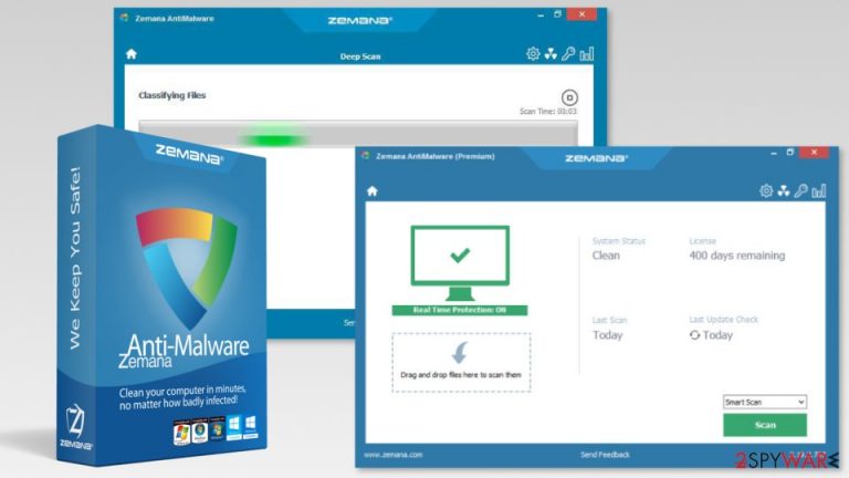 Screenshot of Zemana AntiMalware