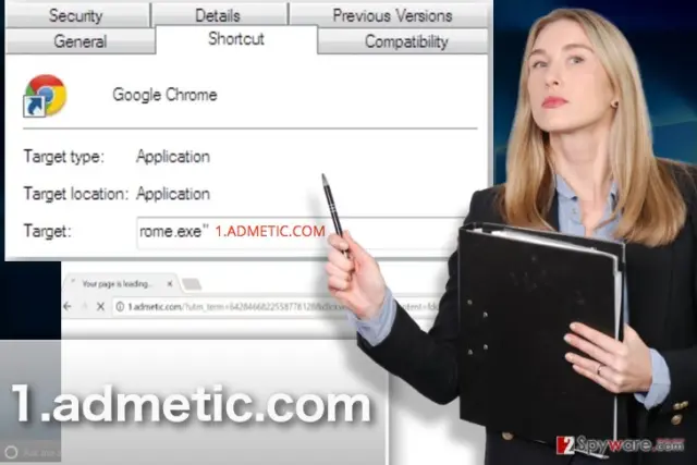 Example of 1.admetic.com virus