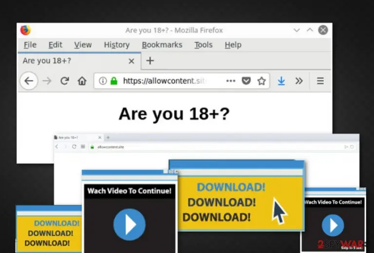 Allowcontent.site adware