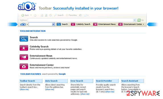 ALOT toolbar ALOT toolbar