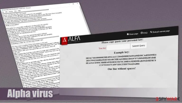 Alpha virus - Alfa ransomware