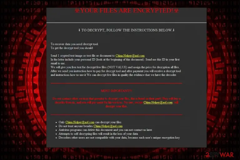 Alpha865qqz ransom note example