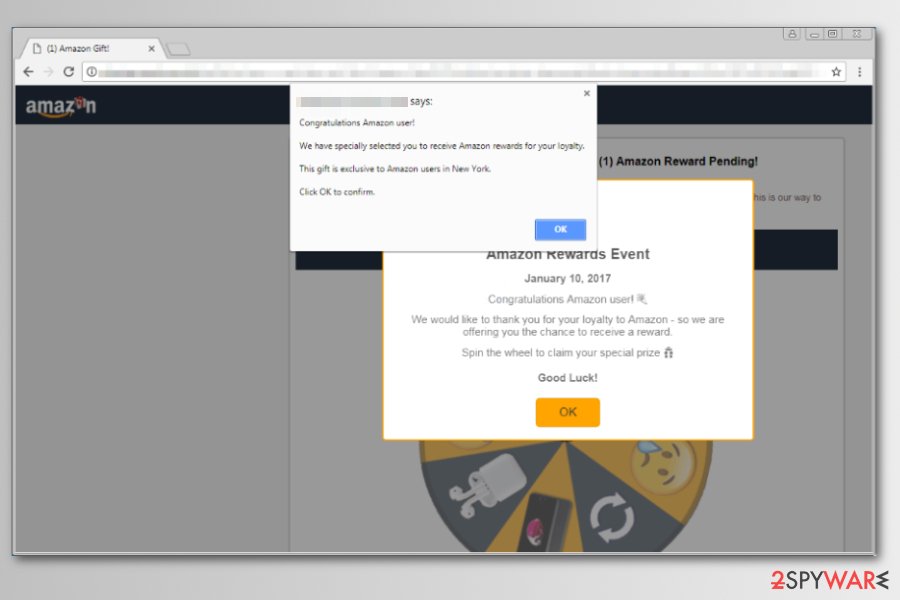 Amazon Rewards Event virus example Amazon Rewards Event virus example