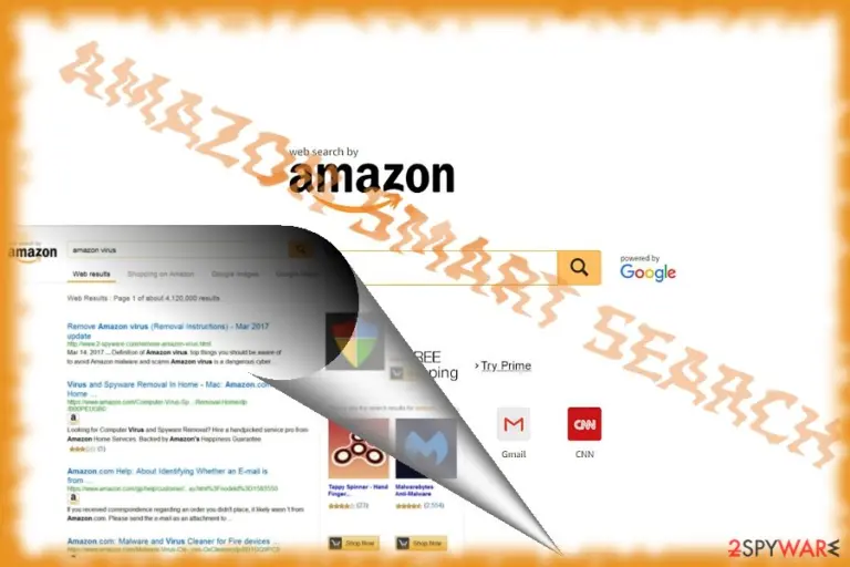The picture illustrating Amazon Smart Search search engine